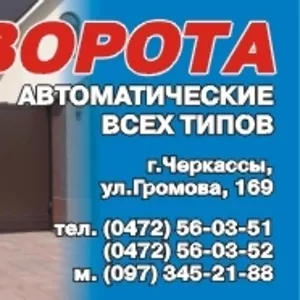 Ворота секционнык,  откатные,  распашные. Автоматика,  шлагбаумы.