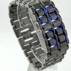  Бинарные LED часы Iron Samurai