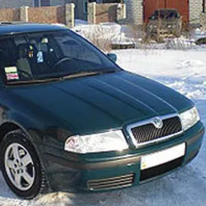 Дефлекторы окон передние (дымчатые) Skoda OCTAVIA с 2001