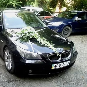 Прокат авто для весілля Ужгород,  оренда весільного авто BMW закарпаття