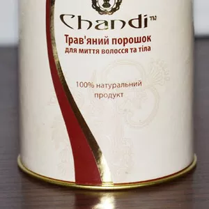 Травяной порошок для мытья волос и тела Chandi