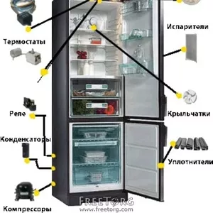 Запчасти к холодильникам и морозильным камерам