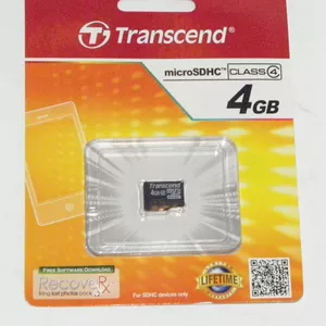 Карта памяти mikroSD Transend на 4 GB