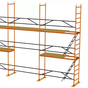 Леса строительные рамные для фасада.