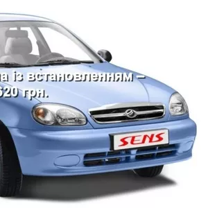 Лобовое стекло на Daewoo Sens (Lanos) с установкой