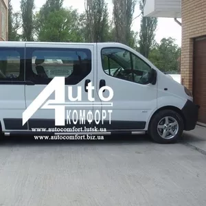 Передний салон,  правое окно на Renault Trafic,  Opel Vivaro,  Nissan Pri