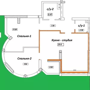 недвижимость,  новострой,  Левитана 118д.  3х комн. кв.  №315