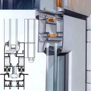 Скдадывающиеся окна двери из алюминия теплого и холодного .