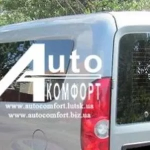 Задний салон,  левое окно,  короткая база на Fiat Doblo 2010- (Фиат Добл