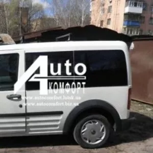 Передний салон,  левое окно,  (короткая база) Ford Transit (Tourneo) Con