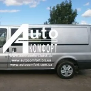 Передний салон,  длинная (средняя) база,  левое стекло на Ford Transit 2