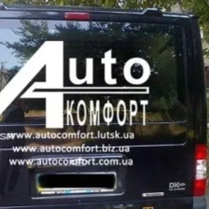 Заднее стекло (ляда) с электрообогревом на Ford Transit 