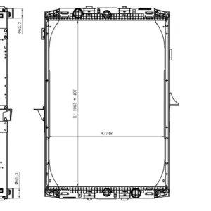 Радиатор охлаждения DAF XF105 радіатор Даф 1739550