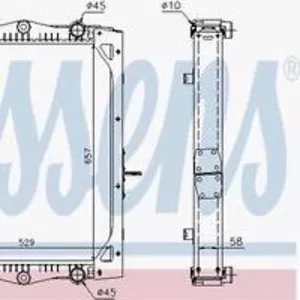 Радиатор даф DAF LF 55,   LF 45. 1405413,  1407725