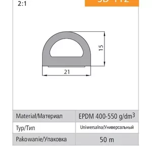  Уплотнитель Stomil D 21*15