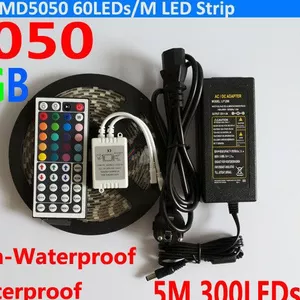 Светодиодная лента rgb 5050 многоцветная 60led 5 м.