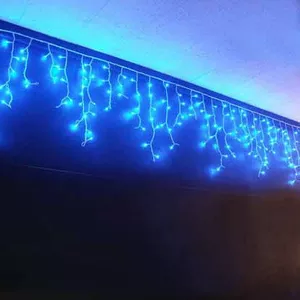 Гирлянда бахрома уличная 100 led 5м синяя