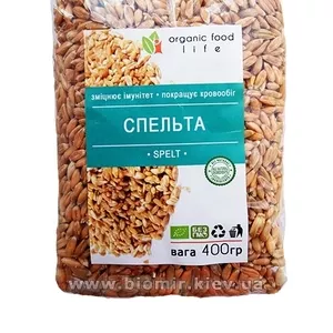 Спельта органическая Organic food life 400 грамм