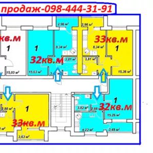 доступная цена 1 ком квартиру 32кв.м в готовом доме