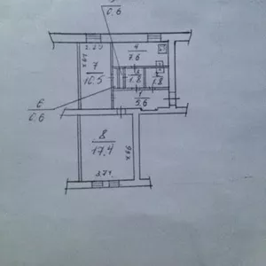 Продается 2-комнатная квартира пр.Героев Сталинграда 57.