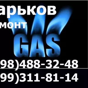 Ремонт газовых плит, колонок и котлов,  двух контурных,  турбированных на