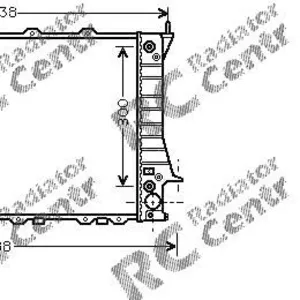 Радиатор охлаждения двигателя автомобиля