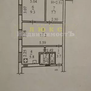 Продам трехкомнатную квартиру ул. Терешковой (Героев Крут)