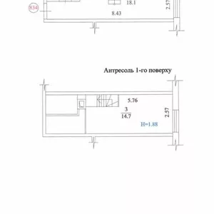 Продам 1-но комн. двухъярусную квартиру,  Конный рынок