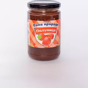 Джем из клубники,  клубника с сахаром,  клубничное варенье