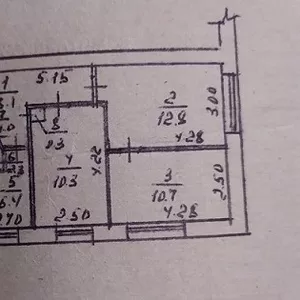 Продам недорогую  3-х комн.квартиру на Космосе в р-не 40 гастронома(мо