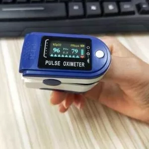 Электронный пульсоксиметр на палец Pulse Oximeter (Гарантия 12 месяцев